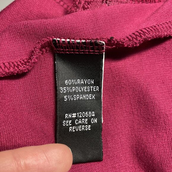 Torrid Moto Cropped Vest Full Zip Pockets Biker Jacket Beet Red Size 1 1X 14-16 - Picture 9 of 10